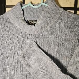 Heather Gray Turtleneck Sweater